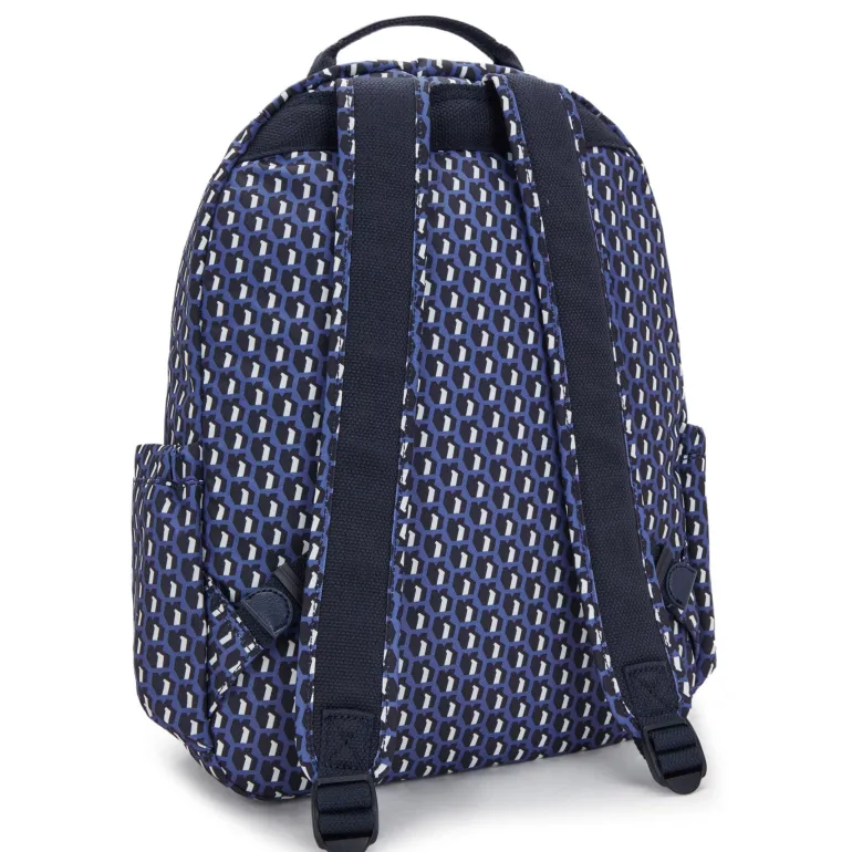Kipling Seoul Large Printed 15 Laptop Backpack 3D K Blue | Altman Luggage
