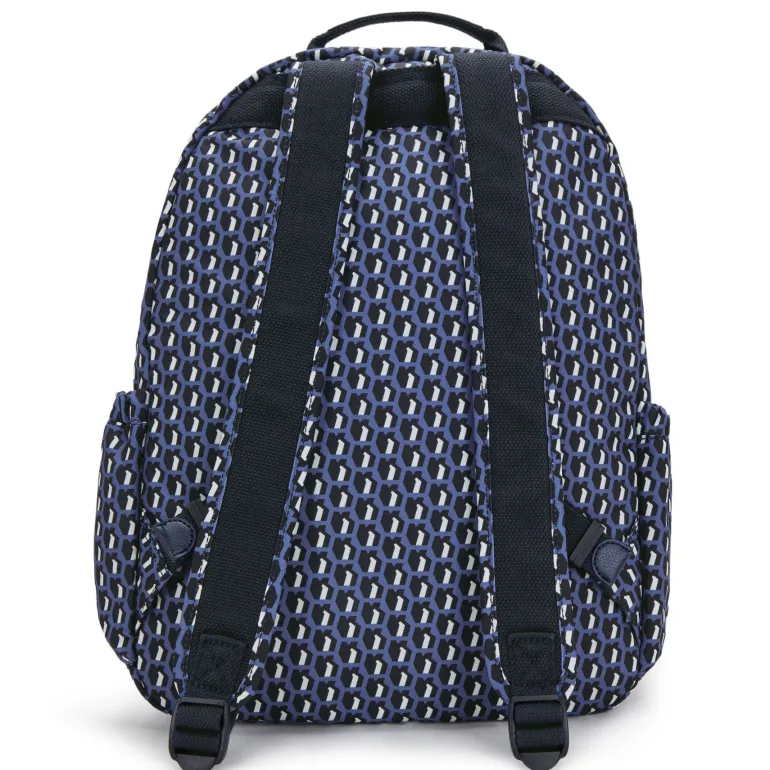 Kipling Seoul Large Printed 15 Laptop Backpack 3D K Blue | Altman Luggage