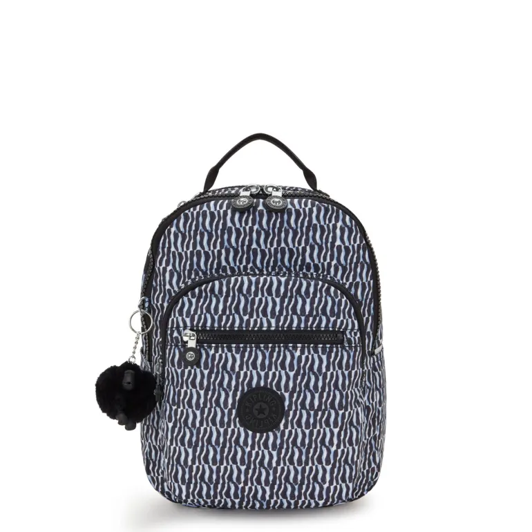 Kipling Seoul Small Tablet Backpack Holiday Waves | Altman Luggage
