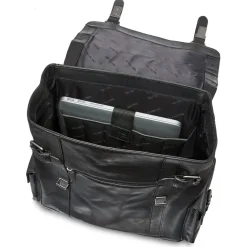 Mancini Leather Backpack for 15'' Laptop, 12.75