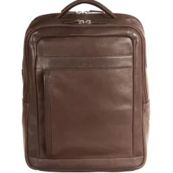 Mancini Leather Backpack for 15.6" Laptop / Tablet, 12" x 5.25" x 15",