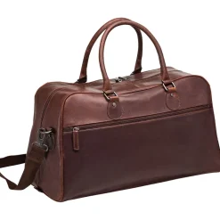 Mancini Leather Classic Duffle Bag, 21.5