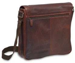 Mancini Leather Crossover Bag for 12