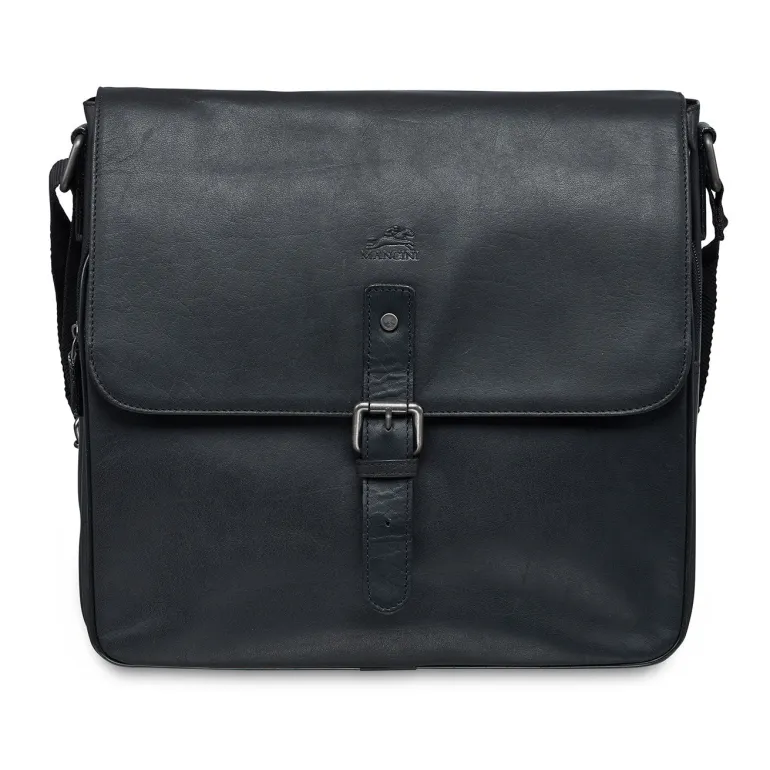 Mancini Leather Crossover Bag for 12" Laptop / Tablet with RFID Secure
