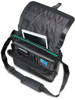 Mancini Leather Crossover Bag for 12