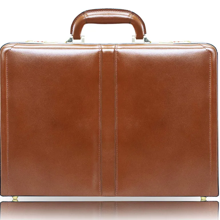 McKlein Harper Leather Expandable Attache Case