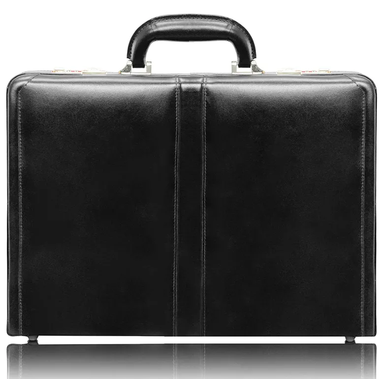 McKlein Harper Leather Expandable Attache Case
