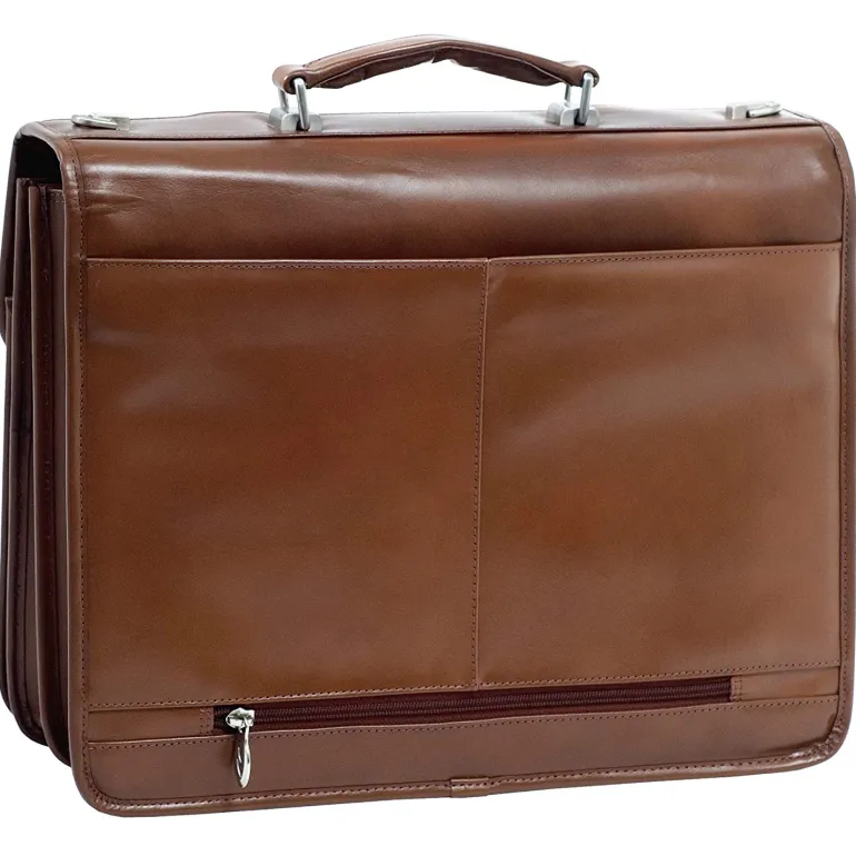 McKlein USA Flournoy 15" Leather Double Compartment Laptop Briefcase