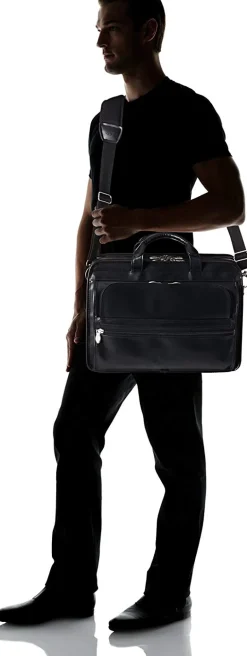 McKlein USA P Series Elston 15.6 Inch Leather Double Compartment Lapto