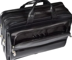 McKlein USA P Series Elston 15.6 Inch Leather Double Compartment Lapto