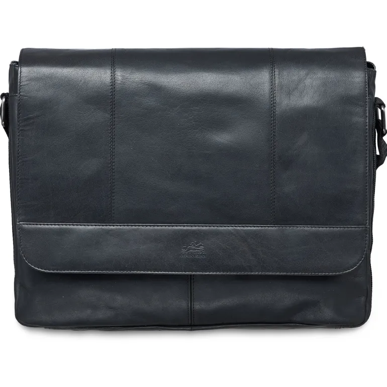 Messenger bag for 15'' Laptop / Tablet, 16.25" x 3.25" x 12", Black