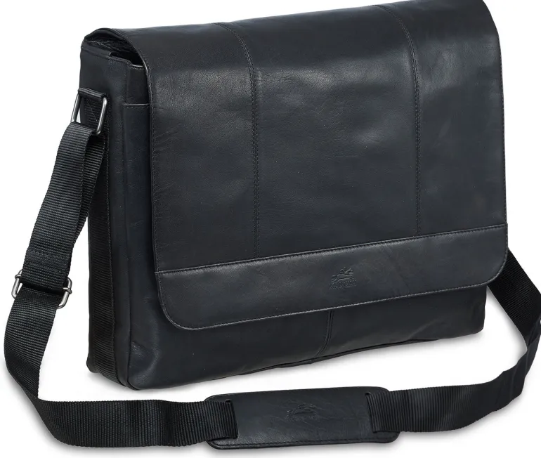 Messenger bag for 15'' Laptop / Tablet, 16.25" x 3.25" x 12", Black