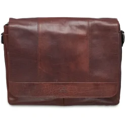 Messenger bag for 15'' Laptop / Tablet, 16.25" x 3.25" x 12", Brown
