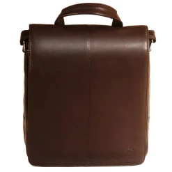 Messenger Style Tablet Bag, 10.5" x 4" x 12", Brown