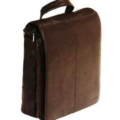Messenger Style Tablet Bag, 10.5" x 4" x 12", Brown