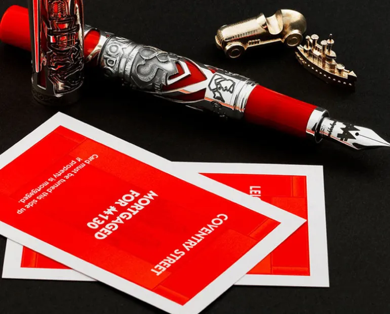 Montegrappa Monopoly Limited Edition Fountain Pen Red | Altman Luggage
