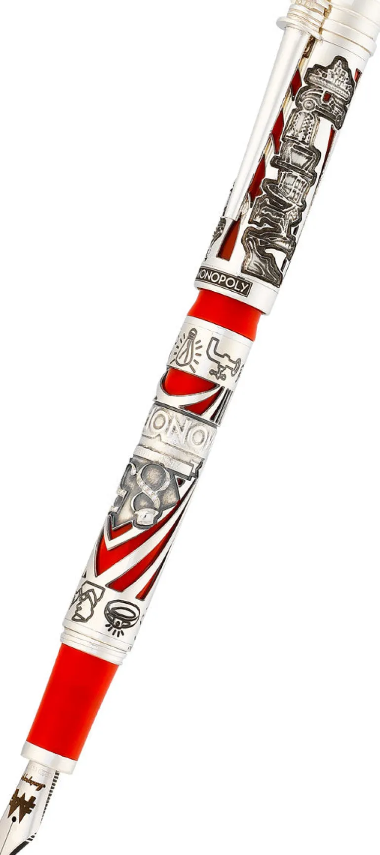 Montegrappa Monopoly Limited Edition Fountain Pen Red | Altman Luggage