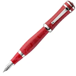 Montegrappa Sophia Loren Fountain Pen, Red & Silver - Model: ISICL_SR