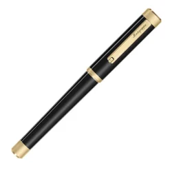 Montegrappa Zero Rollerball Pen Black Gold | Altman Luggage