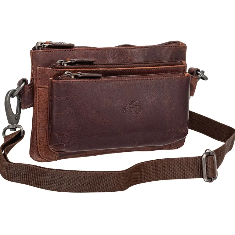 Multi Function Waist Bag, 9.5" x 2" x 5.5", Brown