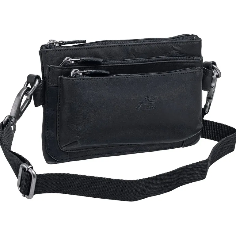 Multi Function Waist Bag, 9.5" x 2" x 5.5", Black