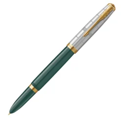 Parker 51 Premium Forest Limited Edition Green Gold Trim Fountain Pen