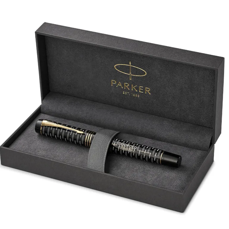 Parker Duofold 100 LE Anniversary Centennial Limited Fountain Pen Black GT
