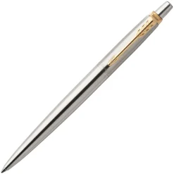 Parker Jotter Stainless Steel Golden Trim Ballpoint Pen