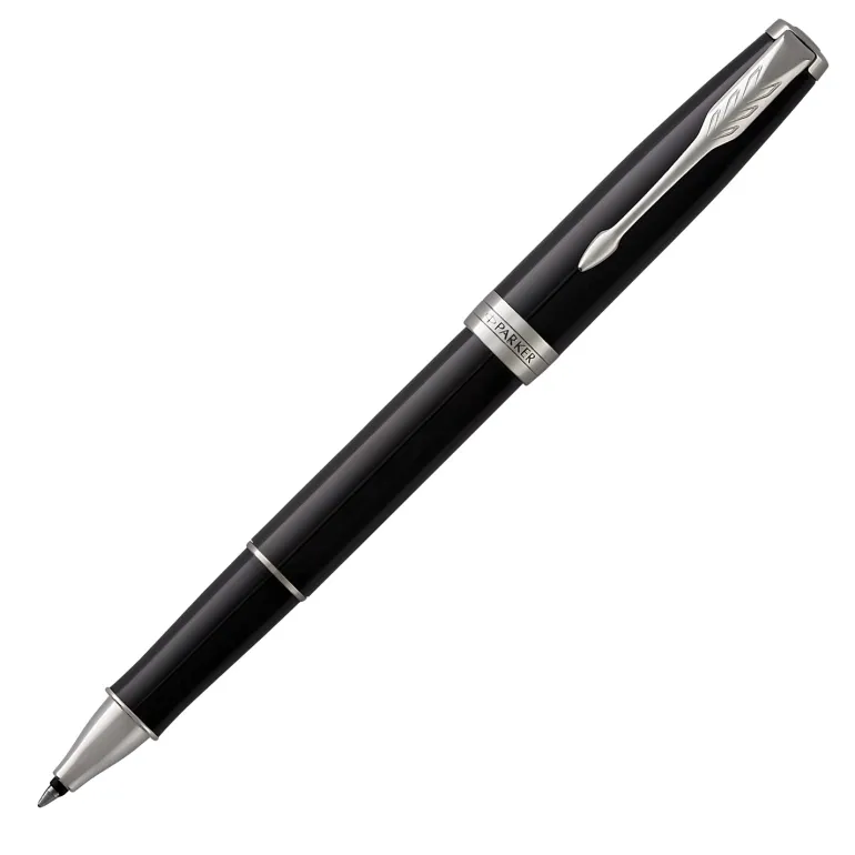 Parker Sonnet Black Lacquer CT Rollerball Pen 1931501 | Altman Luggage