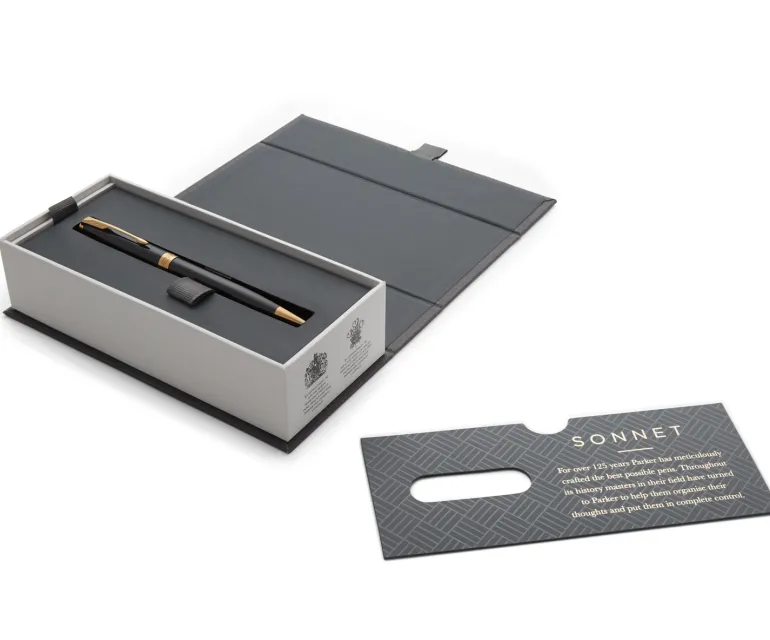 Parker Sonnet Black Lacquer GT Ballpoint Pen Sale | Altman Luggage