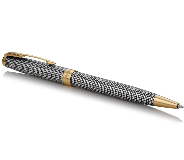 Parker Sonnet Prestige Cisele Sterling Silver GT Ballpoint Pen Sale