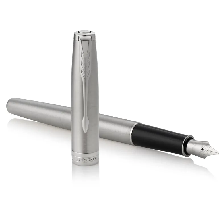 Parker Sonnet Stainless Steel CT Fountain Pen on Sale | Altman Luggage