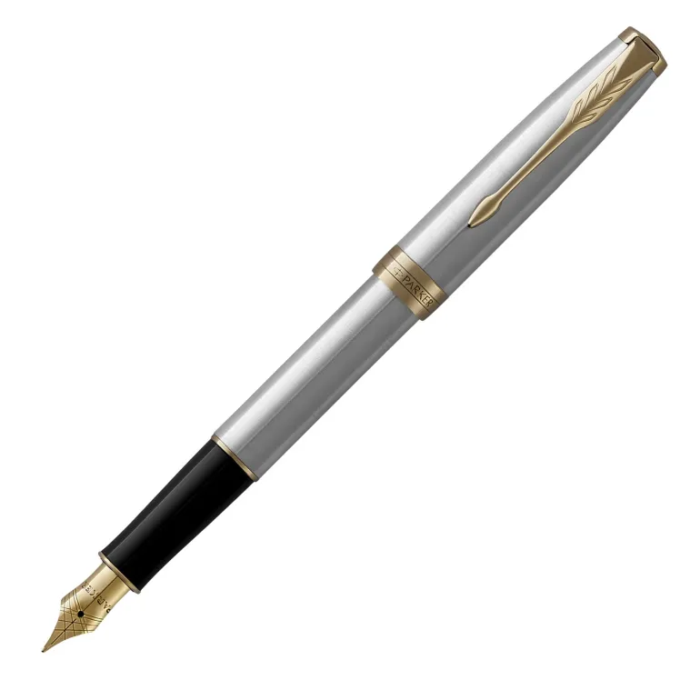 Parker Sonnet Stainless Steel GT Fountain Pen on Sale | Altman Luggage