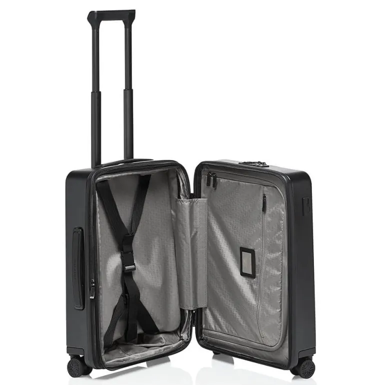 Porsche Design Roadster Hard Carry on Spinner Expandable Matte Black