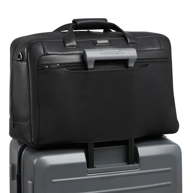 Porsche Design Roadster Leather Weekender Black | Altman Luggage