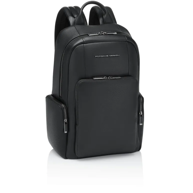 Porsche Design Roadster Leather Backpack Small Black | Altman Luggage