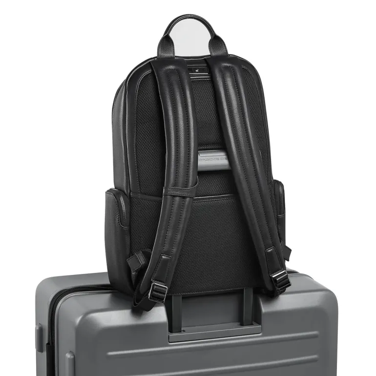 Porsche Design Roadster Leather Backpack Small Black | Altman Luggage