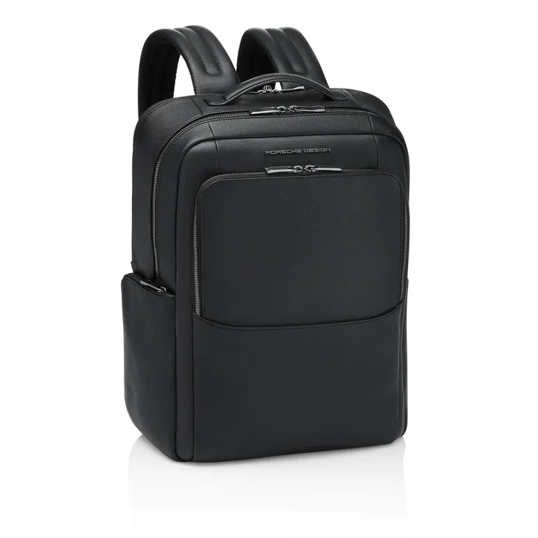 Porsche Design Roadster Leather Backpack Large Black | Altman Luggage