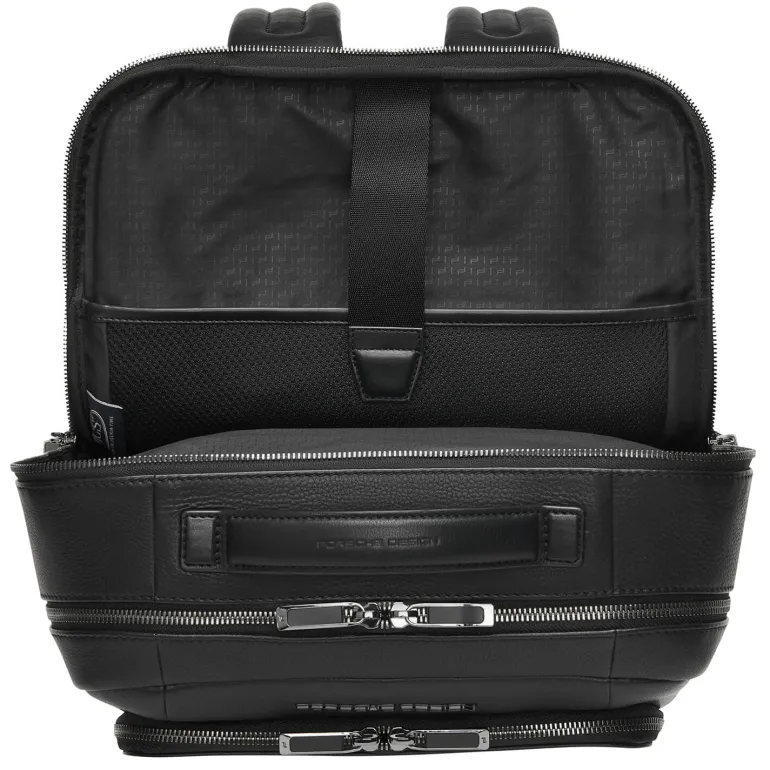 Porsche Design Roadster Leather Backpack Large Black | Altman Luggage