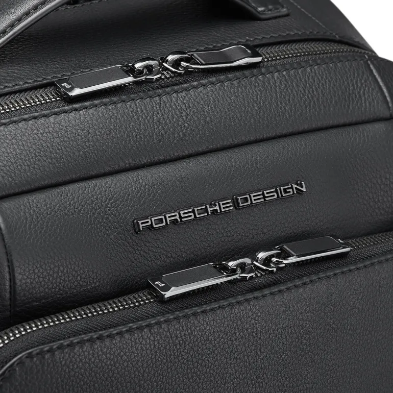 Porsche Design Roadster Leather Backpack Large Black | Altman Luggage
