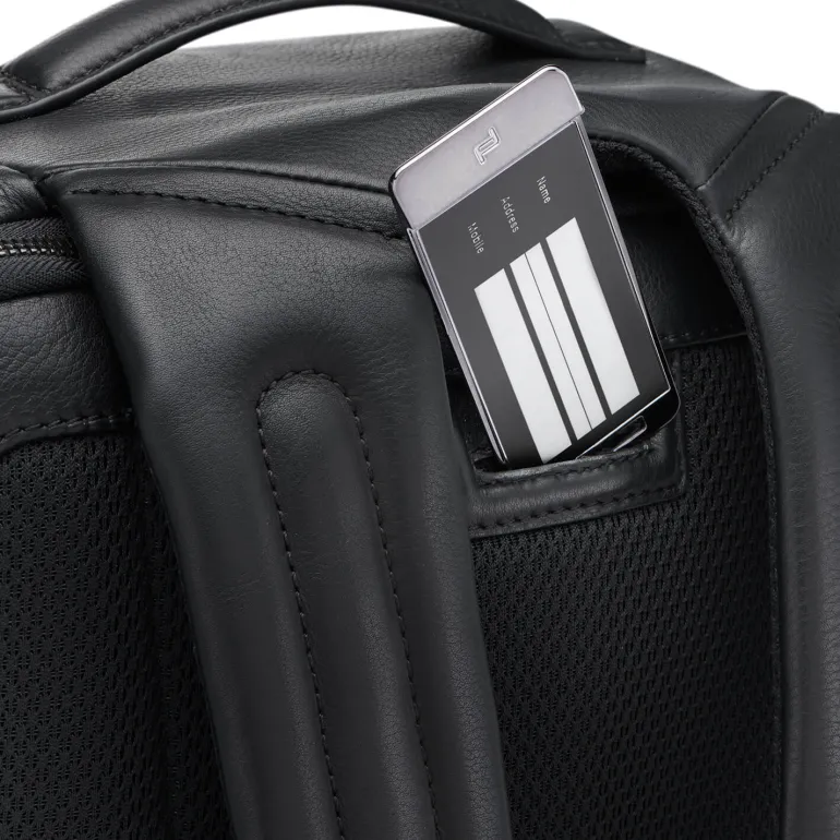 Porsche Design Roadster Leather Backpack Medium Black | Altman Luggage