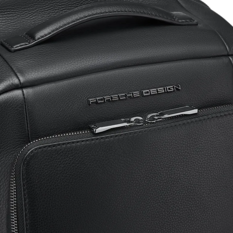 Porsche Design Roadster Leather Backpack Medium Black | Altman Luggage