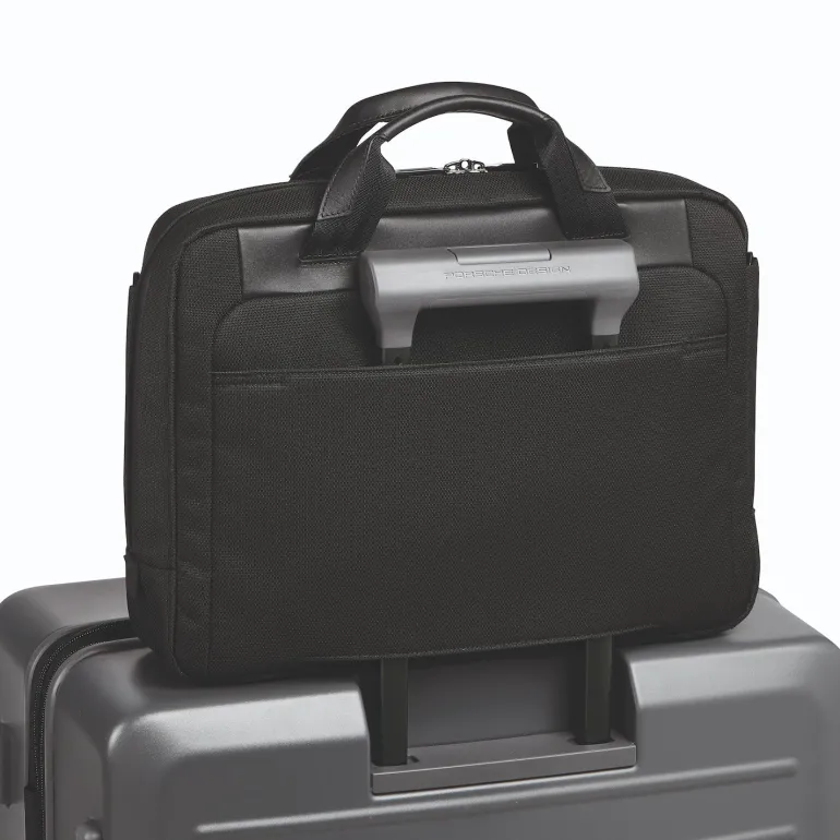 Porsche Design Roadster Nylon Briefcase M Black | Altman Luggage