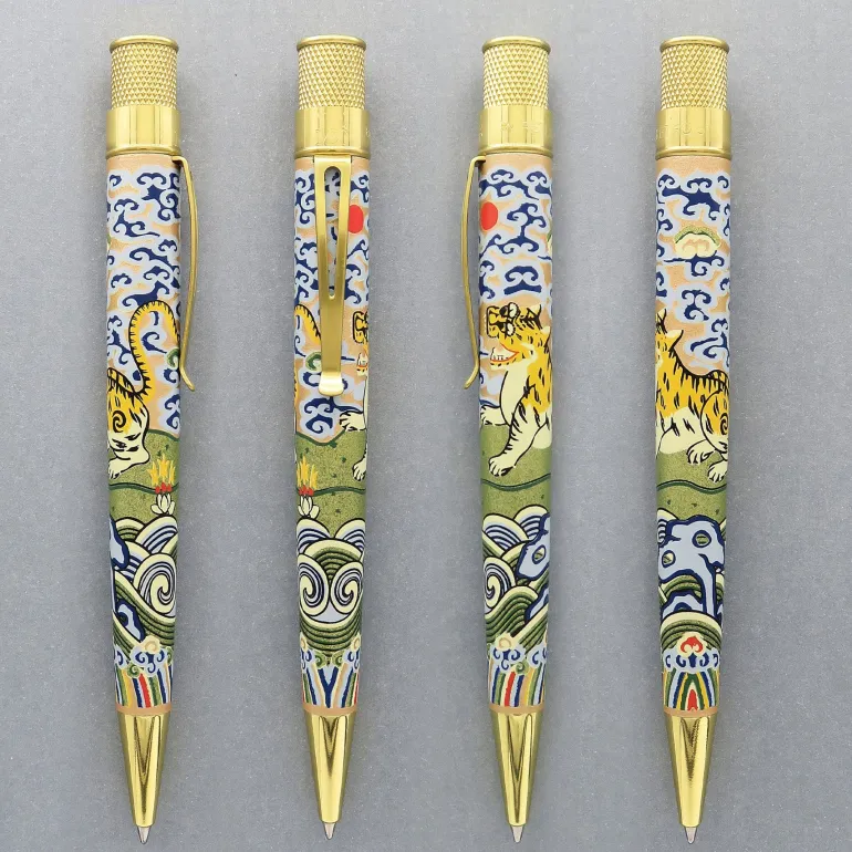 Retro 1951 The MET Chinese Tiger Rank Badge Rollerball | ALtman Luggage
