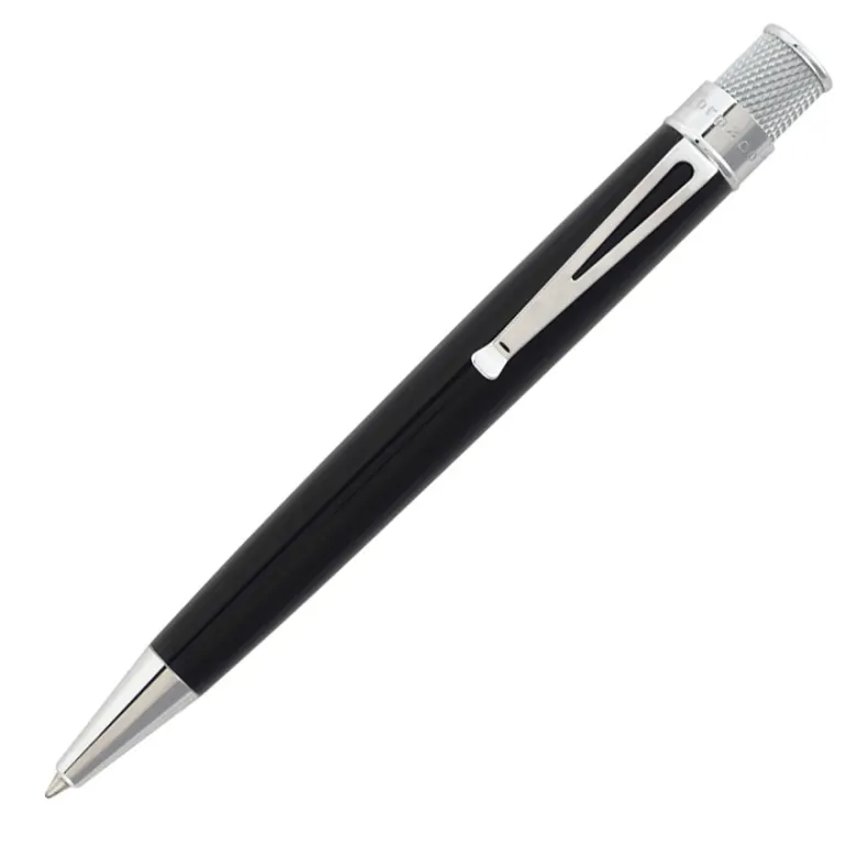 Retro 1951 Tornado Classic Lacquer Rollerball Pen Black | Altman Luggage
