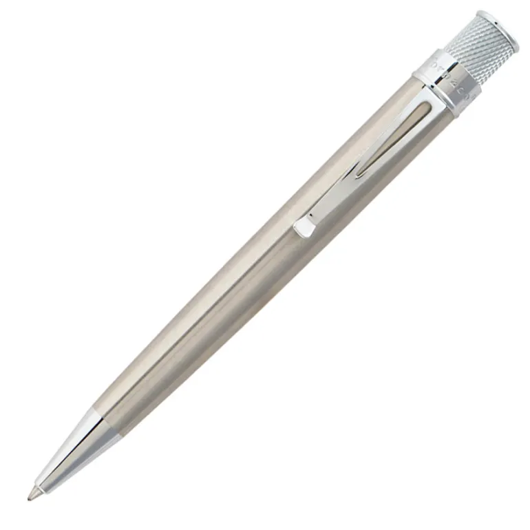 Retro 1951 Tornado Classic Lacquer Rollerball Pen Stainless Steel