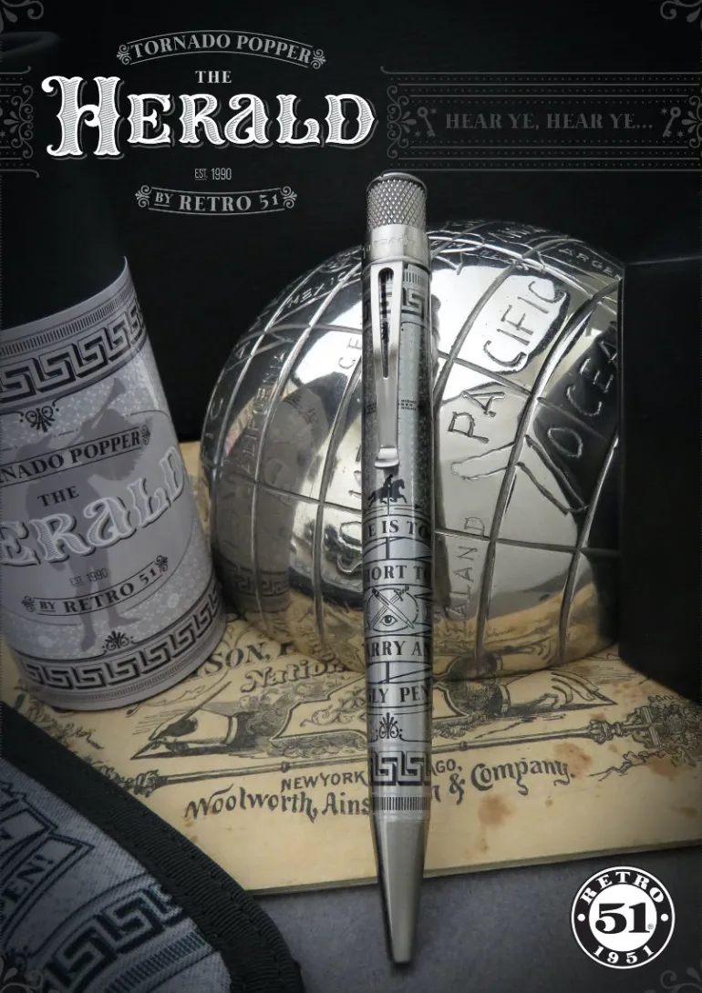 Retro 1951 Tornado Tornado Popper The Herald Limited Edition Pen