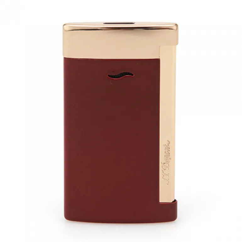 S. T. Dupont SLIM 7 Red with Golden Finish Lighter | Altman Luggage