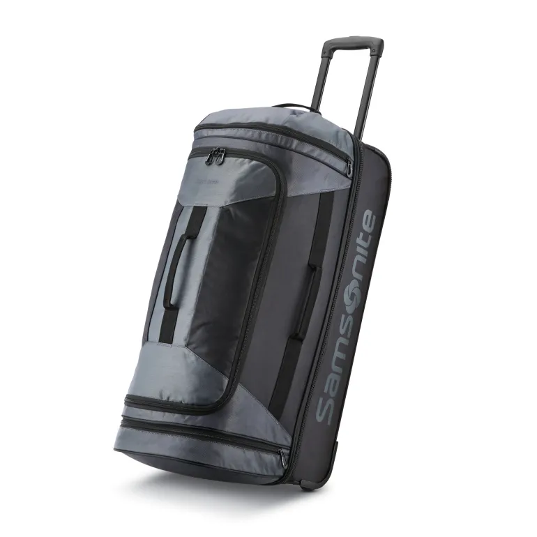 Samsonite Andante 2 32 Drop Bottom Wheeled Duffle River Rock Black