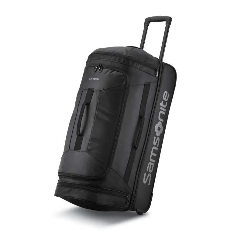 Samsonite Andante 2 32 Drop Bottom Wheeled Duffle River Rock Black